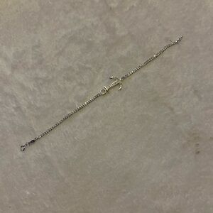 Elegant Silver Anchor Bracelet